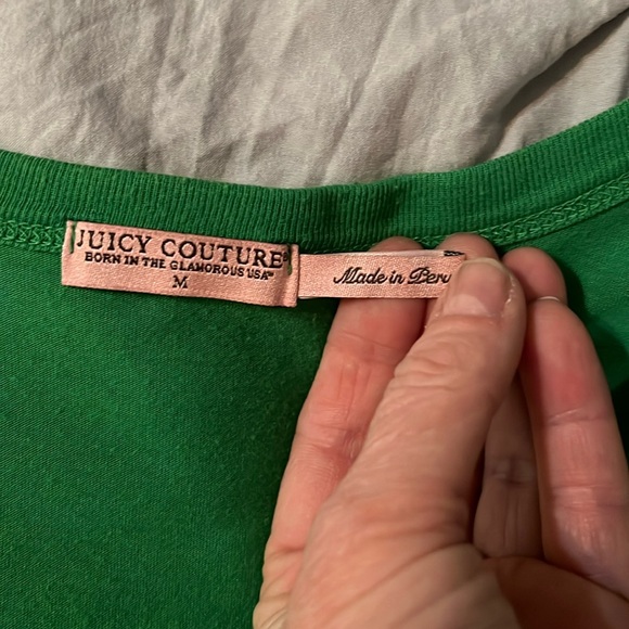 Juicy couture Y2K ruffle sleeve women’s medium top EUC Shirt - Picture 4 of 7